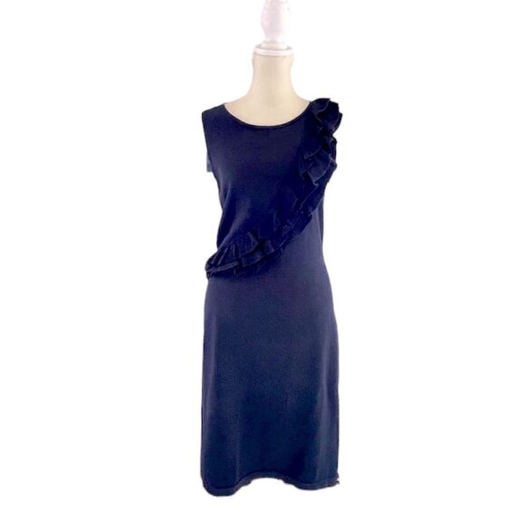 Adrienne Vittadini NWT navy sleeveless dress size small - Picture 1 of 10